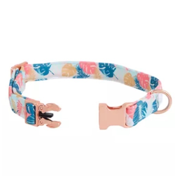 Dog Collar, Tropical Leaves Design, Size Medium — Top Paw - Picture 10 of 13